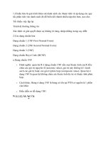 các chuẩn cơ sở dữ liệu