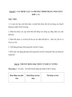 Chủ đề 5 : CÁC ĐỊNH LUẬT VÀ PHƯƠNG TRÌNH TRẠNG THÁI CHẤT KHÍ (4 tiết) ppt