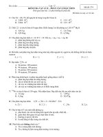 Kiểm tra trắc nghiệm vật lý hạt nhân potx