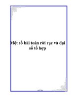 Một số bài toán rời rạc và đại số tổ hợp doc