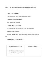 Tiết 5:Bài tập về HOẠT ĐỘNG GIAO TIẾP BẰNG NGÔN NGỮ ppsx