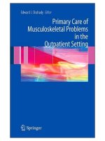 Primary Care of Musculoskeletal Problems in the Outpatient Setting - part 1 ppsx