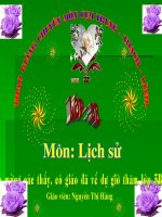 Giáo án điện tử tiểu học môn lịch sử: Đấu tranh thống nhất đất nước pptx