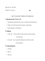 LẬP Ý VÀ LẬP DÀN Ý TRONG VĂN NGHỊ LUẬN doc