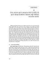 Kỹ thuật và quản lý hệ thống nguồn nước ( Đại học Quốc gia Hà Nội ) - Chương 4 docx