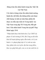 Hàng trăm tấn nhân bánh trung thu ‘bẩn’ đã vào Việt Nam pptx