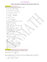 Phân loại phương trình mũ theo phương pháp giải doc