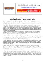 Nguồn gốc của 7 ngày trong tuần docx