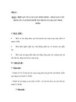 BÀI 9 : HỢP LỰC CỦA CÁC LỰC SONG SONG – NGẪU LỰC CÂN BẰNG CỦA VẬT RẮN DƯỚI TÁC DỤNG CỦA BA LỰC SONG SONG ppt