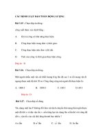 CÁC ĐỊNH LUẬT BẢO TOÀN ĐỘNG LƯỢNG doc