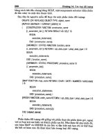 Giáo trình hướng dẫn lý thuyết kèm theo bài tập thực hành Orale 11g tập 2 part 8 pptx