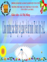 Giáo án điện tử tiểu học: Toán lớp 3 ppsx