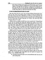 Giáo trình hướng dẫn lý thuyết kèm theo bài tập thực hành Orale 11g tập 2 part 6 ppt