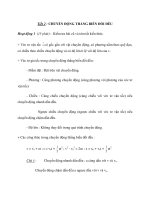 Tiết 2 : CHUYỂN ĐỘNG THẲNG BIẾN ĐỔI ĐỀU ppt