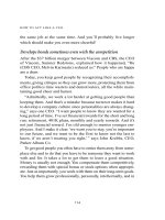 how to act like a ceo 10 rules for getting to the top and staying there phần 7 ppt