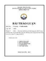 Bài thảo luận môn 