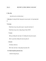 Tiết 23: HỆ THỨC LƯỢNG TRONG TAM GIÁC potx