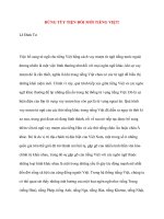 ĐỪNG TÙY TIỆN ĐỔI MỚI TIẾNG VIỆT doc