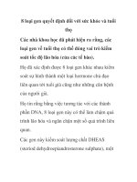8 loại gen quyết định đối với sức khỏe và tuổi thọ pdf