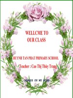 Giáo án điện tử tiểu học môn tiếng anh: PLACES OF INTEREST ppt