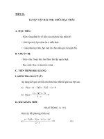 TIẾT 21: LUYỆN TẬP DẤU NHỊ THỨC BẬC NHẤT ppsx