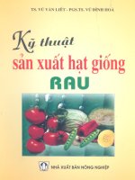 Kỹ thuật sản xuất hạt giống rau part 1 ppsx