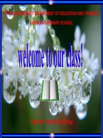 Giáo án điện tử tiểu học môn tiếng anh: Tiếng anh lớp 1 docx