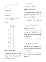 Đề kiểm tra trắc nghiệm HKII đề 1 và 2 pptx