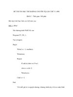 ĐỀ THI TIN HỌC TRẺ KHÔNG CHUYÊN TQ LẦN THỨ V-1999 Khối C pptx