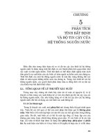 Kỹ thuật và quản lý hệ thống nguồn nước ( Đại học Quốc gia Hà Nội ) - Chương 5 ppt