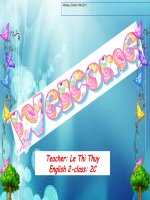 Giáo án điện tử tiểu học: Tiếng anh lớp 4 unit 6 potx