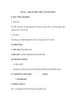 Tiết:26 §. Bài 25: HOÁ TRỊ VÀ SỐ OXI HOÁ potx