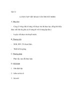 Tiết 72 LUYỆN TẬP VIẾT ĐOẠN VĂN THUYẾT MINH doc