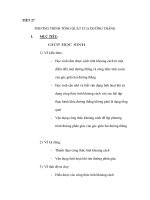 TIẾT 27 PHƯƠNG TRÌNH TỔNG QUÁT CỦA ĐƯỜNG THẲNG potx