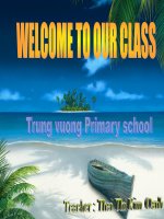 Giáo án điện tử tiểu học môn tiếng anh: Tiếng anh lớp 4 docx