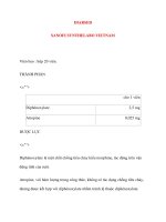 Lý thuyết y khoa: Tên thuốc DIARSED SANOFI SYNTHELABO VIETNAM pdf
