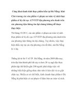 Công khai danh tính thực phẩm bẩn tại Đà Nẵng: Khó pptx