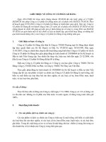 THỊ TRƯỜNG CHỨNG KHOÁN - GIỚI THIỆU VỀ CÔNG TY CỔ PHẦN GÒ ĐÀNG potx