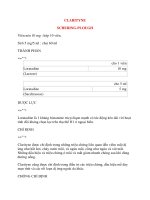 Lý thuyết y khoa: Tên thuốc CLARITYNE SCHERING-PLOUGH pdf