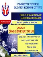 Môn học: Vận hành hệ thống điện ppt