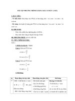 BÀI TẬP PHƯƠNG TRÌNH LƯỢNG GIÁC CƠ BẢN (2 tiết) doc