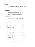 TIẾT 22: LUYỆN TẬP BẤT PHƯƠNG TRÌNH BẬC HAI pot