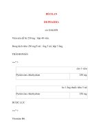 Lý thuyết y khoa: Tên thuốc BÉCILAN DB PHARMA potx