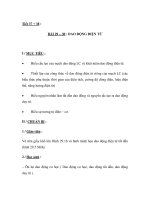 BÀI 29  30 : DAO ĐỘNG ĐIỆN TỪ doc