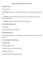 Tiết 84: CÔNG THỨC LƯỢNG GIÁC (tiết 2) docx