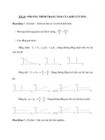 Tiết 20 : PHƯƠNG TRÌNH TRẠNG THÁI CỦA KHÍ LÍ TƯỞNG pps