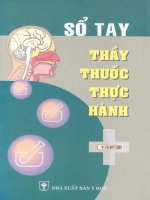 Sổ tay thầy thuốc thực hành tập 1 part 1 potx