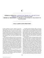 ENCYCLOPEDIA OF ENVIRONMENTAL SCIENCE AND ENGINEERING - CHEMICAL EFFECTS: see EFFECTS OF CHEMICALS; AIR POLLUTANT EFFECTS; POLLUTION EFFECTS ON FISH CHEMICAL TREATMENT: see PHYSICAL AND CHEMICAL TREATMENT OF WASTEWATERS potx