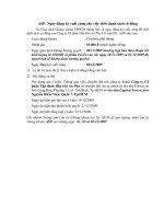 Công ty Dầu Khí - Ngày đăng ký cuối cùng cho việc chốt danh sách cổ đông ppt