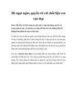 Hè ngọt ngào, quyến rũ với chất liệu ren cực đẹp doc